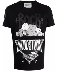 Iceberg Woodstock Print Cotton T Shirt