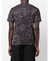 Black Comme Des Garçons X Nike Chain Print Swoosh Logo T Shirt