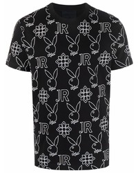 John Richmond X Playboy Logo Print T Shirt