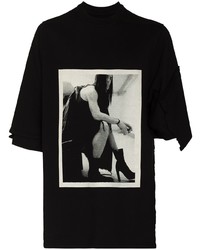 Rick Owens X Swampgod Jumbo Graphic Print T Shirt