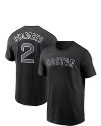 Nike Xander Bogrts Black Boston Red Sox Black White Name Number T Shirt At Nordstrom