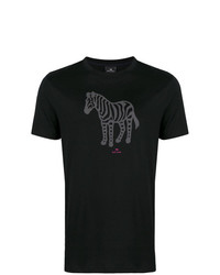 Ps By Paul Smith Zebra Logo T Shirt