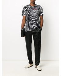 Versace Zebra Print Gv Signature T Shirt
