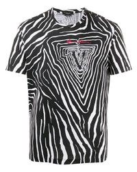 Versace Zebra Print Gv Signature T Shirt