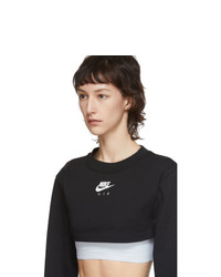 Nike Black Air Long Sleeve Crop Top