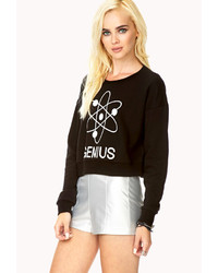 Forever 21 Genius Cropped Sweatshirt