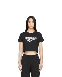 Reebok Classics Black Classics Vector Crop T Shirt