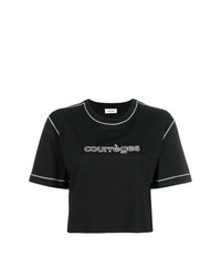 Courreges Courrges Logo Cropped T Shirt