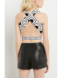 Forever 21 This Is A Love Song Geo Crop Top