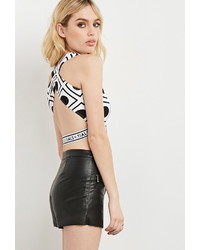 Forever 21 This Is A Love Song Geo Crop Top