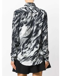 Saint Laurent Blurred Leopard Print Shirt