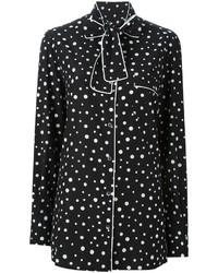 Dolce & Gabbana Polka Dot Print Pyjama Shirt