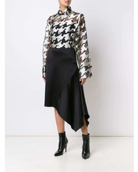 MARQUES ALMEIDA Marquesalmeida Oversized Fil Coup Houndstooth Pattern Shirt