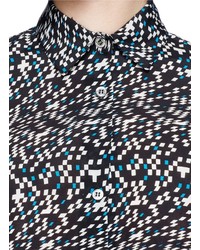 Nobrand Mirrorball Print Silk Shirt
