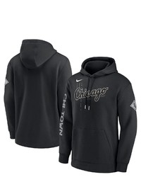 Nike Black Chicago White Sox Reflection Fleece Pullover Hoodie At Nordstrom
