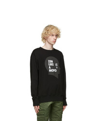 Clot Black Fleece Head Sweatshirt