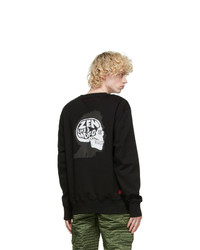 Clot Black Fleece Head Sweatshirt