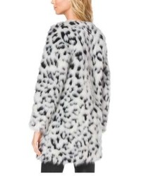 Michael Kors Michl Kors Cheetah Print Faux Fur Coat