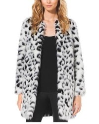 Michael Kors Michl Kors Cheetah Print Faux Fur Coat