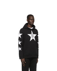 Burberry Black And White Star Hoodie