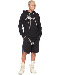 Rick Owens Black Champion Edition French Terry Hoodie