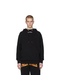Palm Angels Black Classic Over Logo Hoodie
