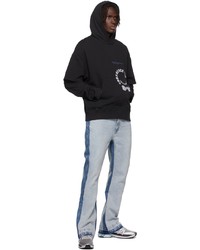 C2h4 Black Coherence Double Layer Hoodie