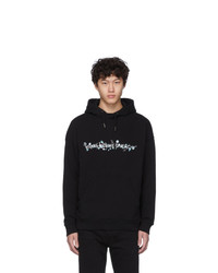 Givenchy Black Logo Flowers Hoodie