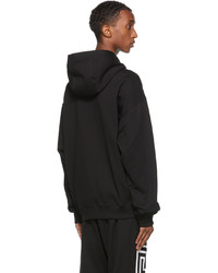 Versace Black Logo Zip Up Hoodie