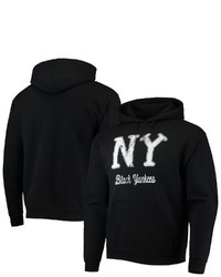 STITCHES Black New York Black Yankees Negro League Logo Pullover Hoodie At Nordstrom