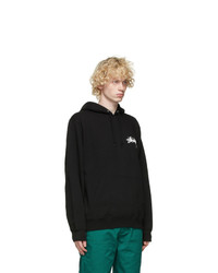 Stussy Black Peace And Love Hoodie