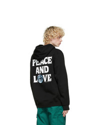 Stussy Black Peace And Love Hoodie