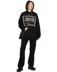 VERSACE JEANS COUTURE Black Piece Number Hoodie