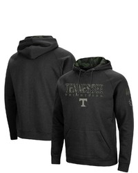 Colosseum Black Tennessee Volunteers Oht Military Appreciation Camo Pullover Hoodie At Nordstrom