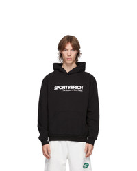 Sporty and Rich Black The Science Of Good Health Hoodie