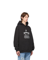 Vetements Black Washed World Tour Hoodie