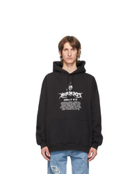 Vetements Black Washed World Tour Hoodie