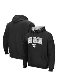 Colosseum Black West Virginia Mountaineers Arch Logo 30 Pullover Hoodie