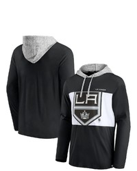 FANATICS Branded Blackwhite Los Angeles Kings Block Party Unmatched Skill Pullover Hoodie