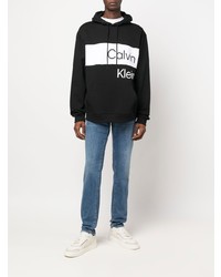 Calvin Klein Jeans Colour Block Logo Print Hoodie