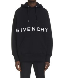 Givenchy Cotton Hoodie In 001 Black At Nordstrom