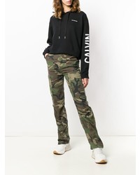 Calvin Klein Jeans Cropped Logo Hoodie