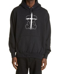 Undercover Cross Bear Graphic Cotton Hoodie