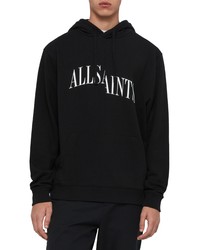 AllSaints Dropout Slim Fit Logo Graphic Hoodie