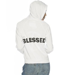 Peace Love World I Am Blessed Zip Hoodie