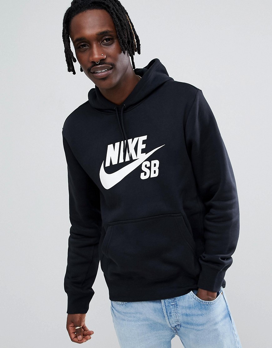 Prisión rebanada ceja Nike SB Icon Hoodie In Black Aj9733 010, $62 | Asos | Lookastic