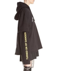 Vetements Justin4ever Double Sleeve Graphic Hoodie Dress