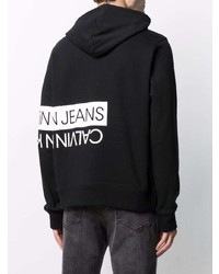 Calvin Klein Jeans Logo Print Long Sleeved Hoodie
