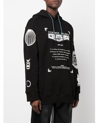 VERSACE JEANS COUTURE Logo Print Pullover Hoodie