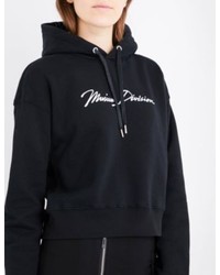 Musium Rose Embroidered Cotton Jersey Hoody